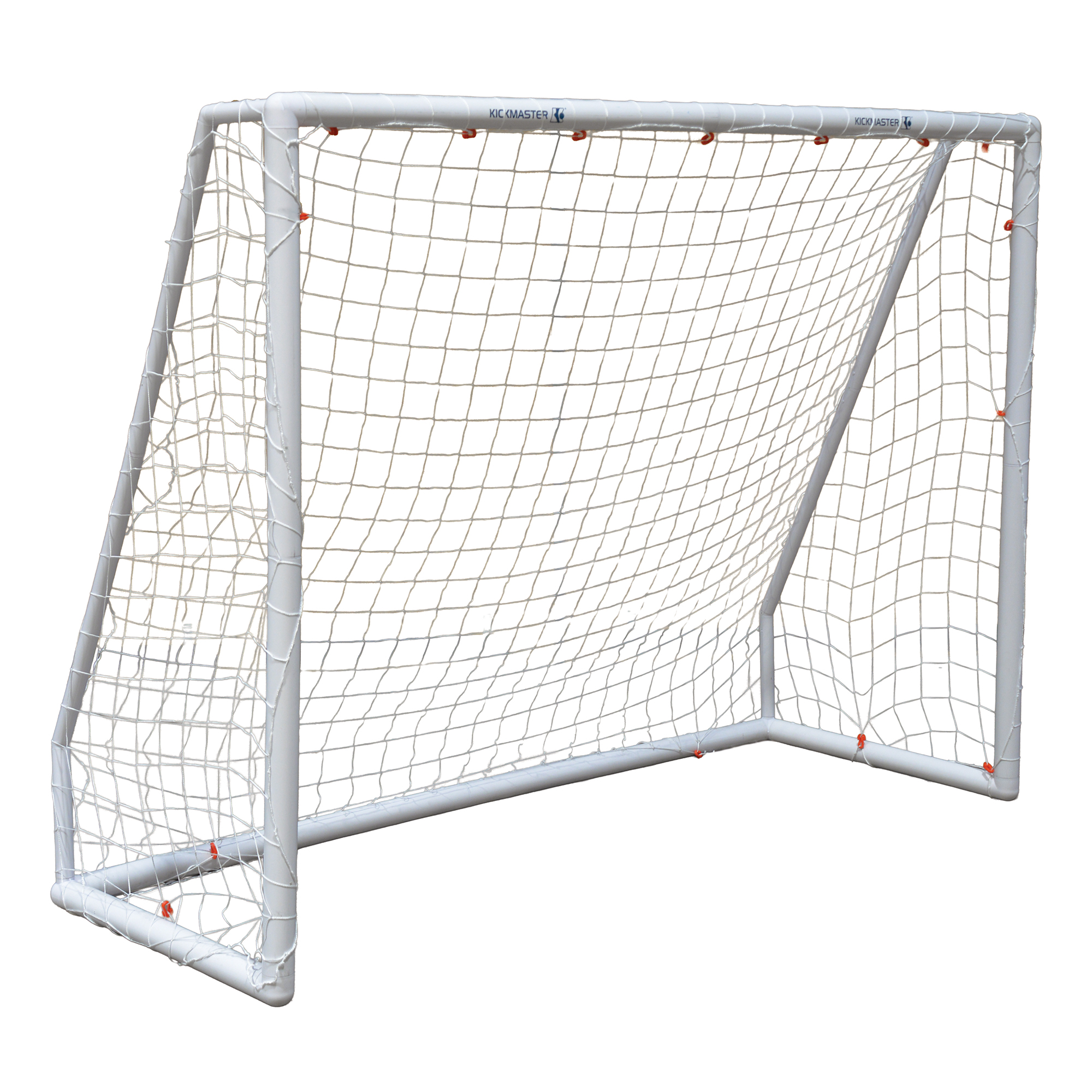 Kickmaster 68mm Premium PVC Goal - White - 8ft